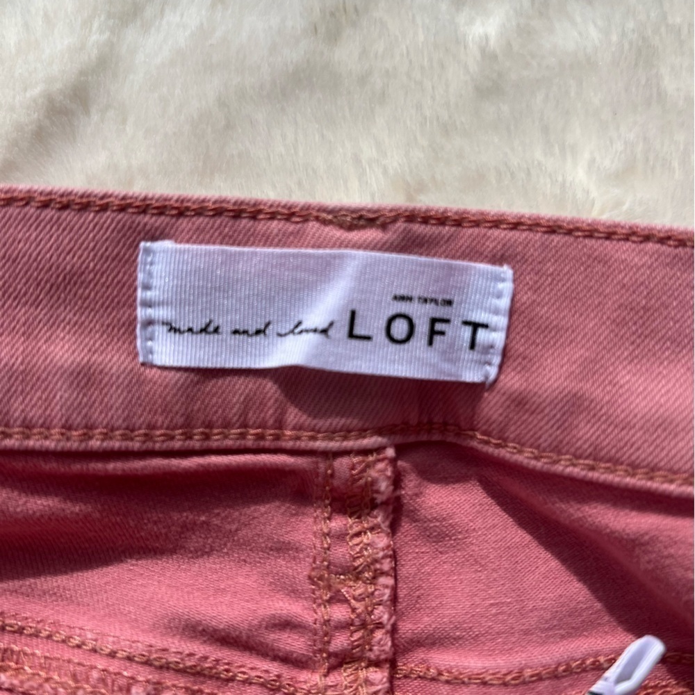 The Loft Skinny Crop Pink Jeans - Picture 5 of 7